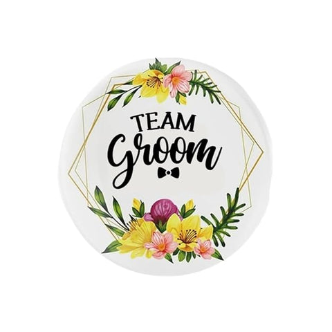 Team Groom Weeding Brooch