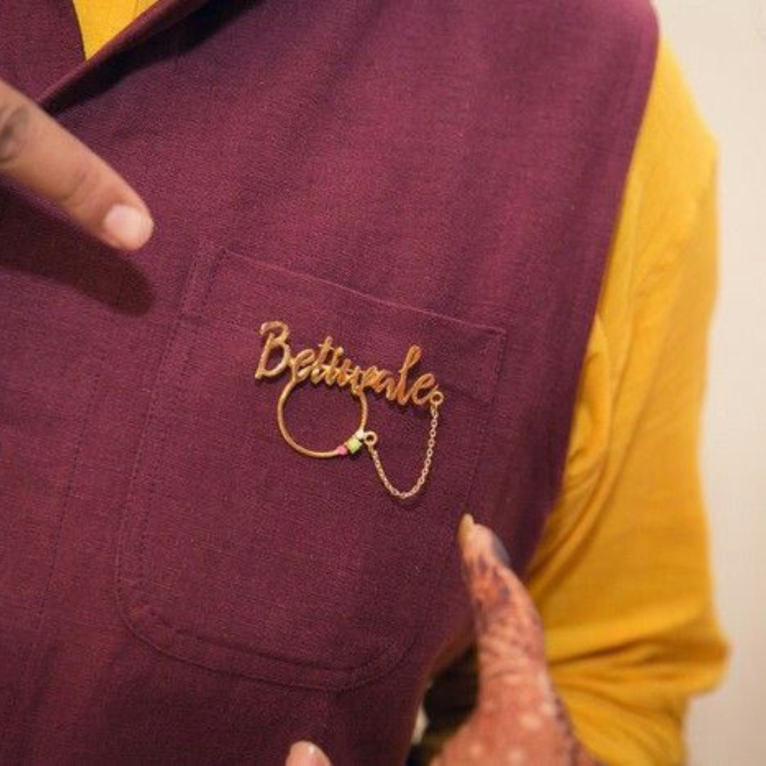 Betiwale Badges – Wedding Badges Online