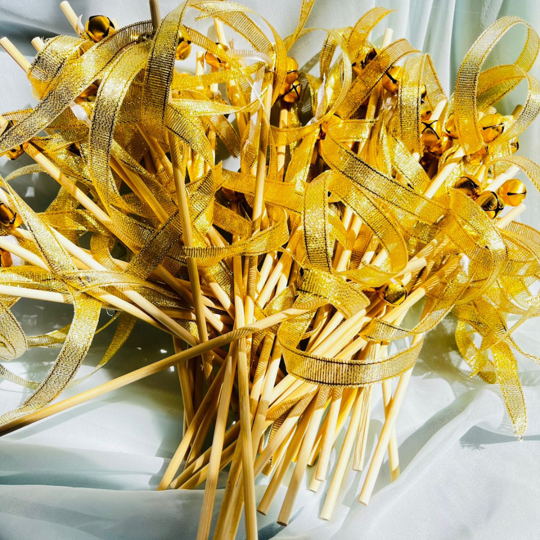 Handcrafted Wedding Ghungroo Bell Stick Mix Colour