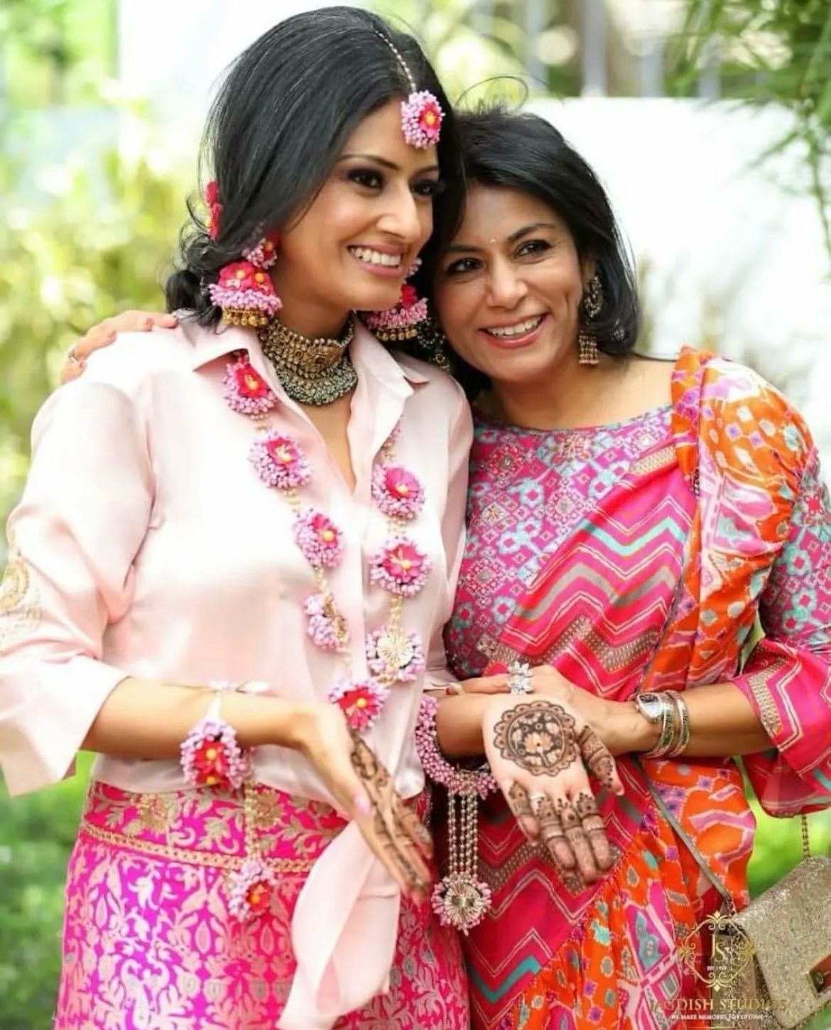 Pink Long Necklaces Set