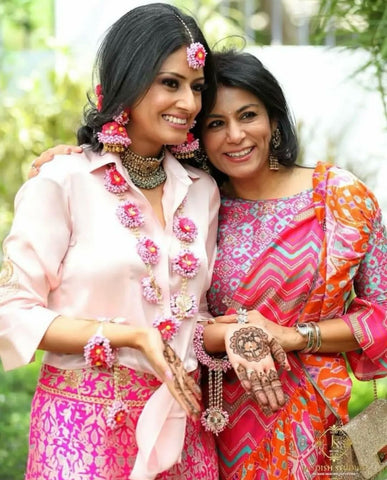 Pink Long Necklaces Set