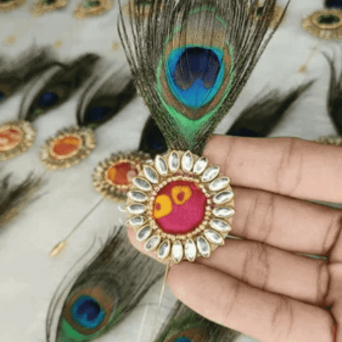 Bandhej Weeding Brooch