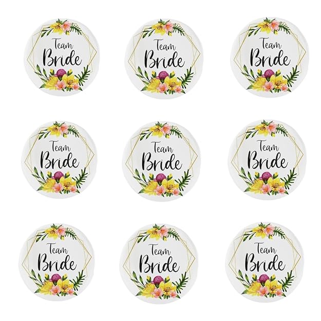 Team Bride Weeding Brooch