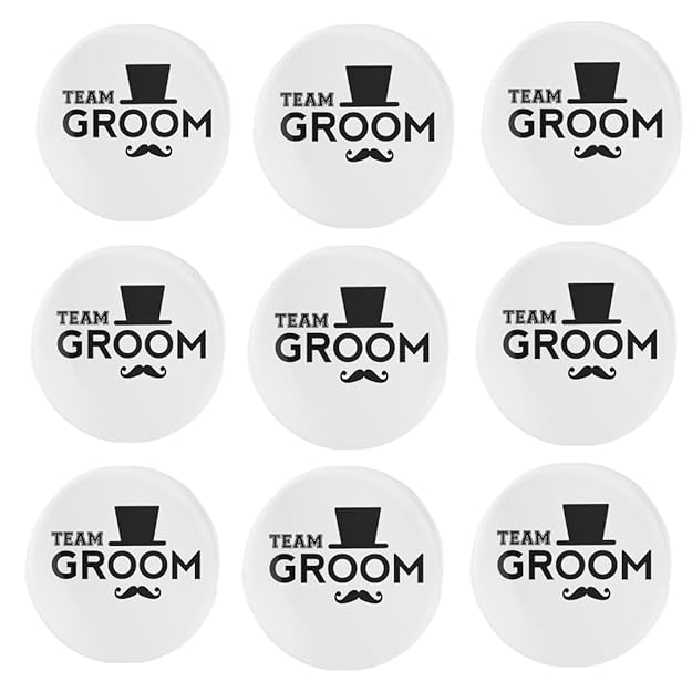 Team Groom Weeding Brooch