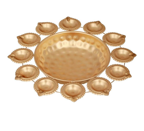 Urli Metal Diya set of 1 pc 8 inches