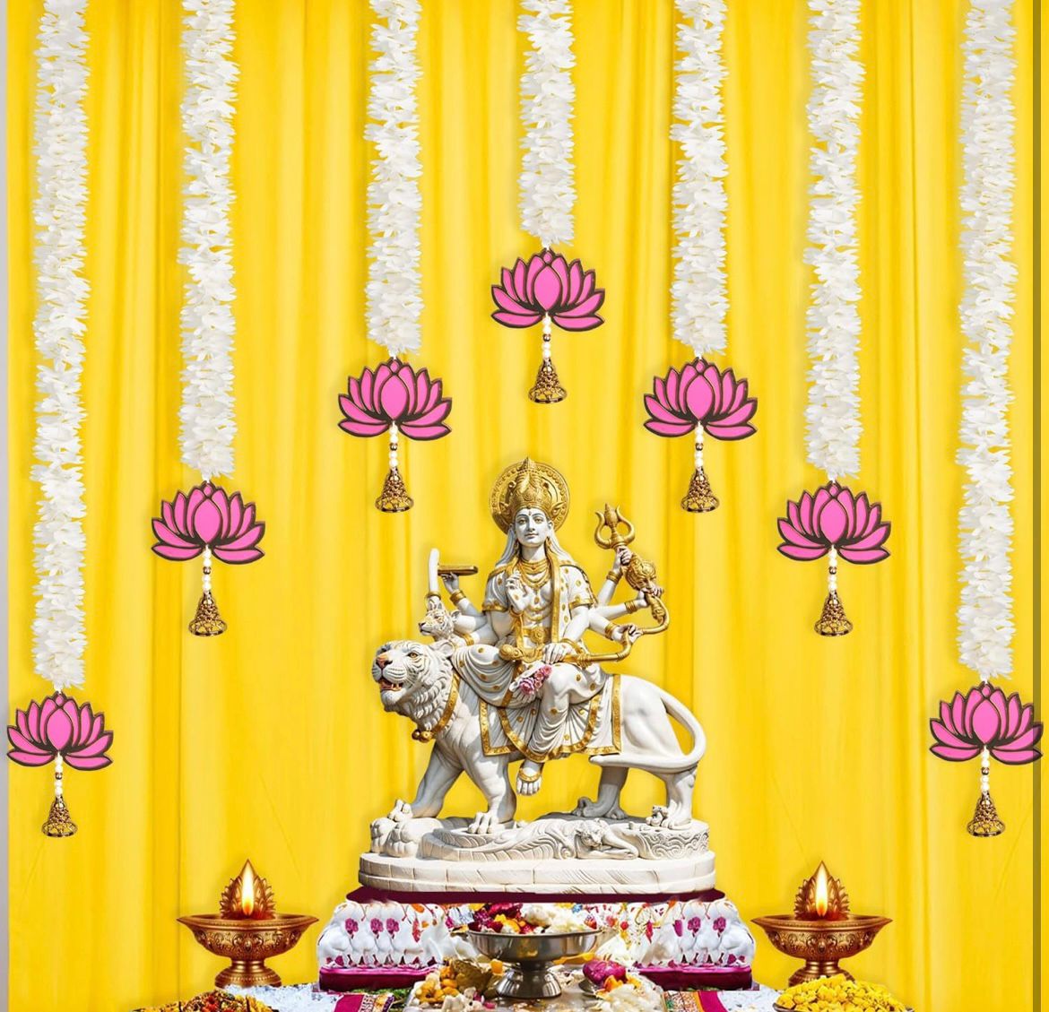 Jasmin Lotus Hanging set of 5pc 4ft