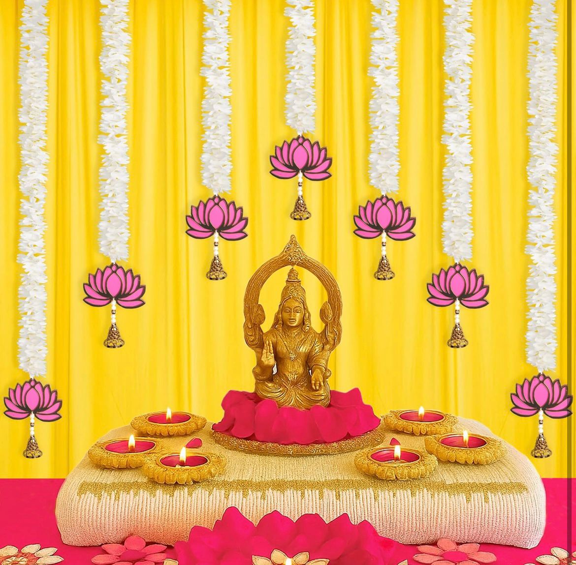 Jasmin Lotus Hanging set of 5pc 4ft