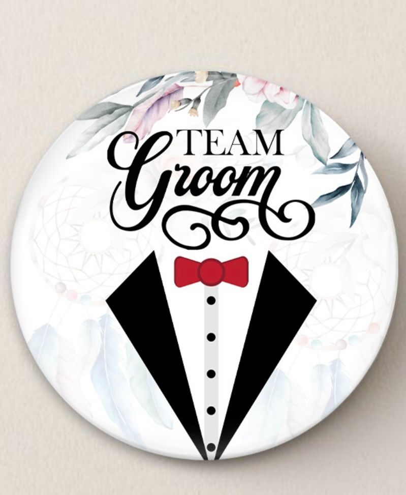 Personalized Badges For Team Groom